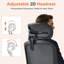 Fauteuil de bureau ergonomique, fauteuil de jeu avec soutien lombaire et appui-tête réglables, chaises de bureau de direction pour longues heures, chaises de bureau confortables avec roulettes, noir-2055166544-2055166547