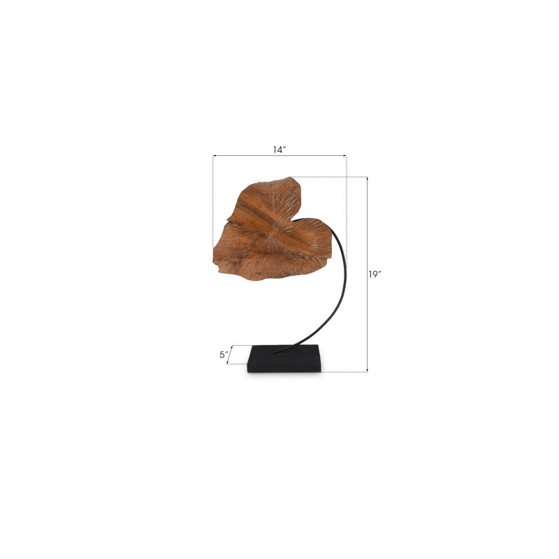Carved Leaf Sculpture