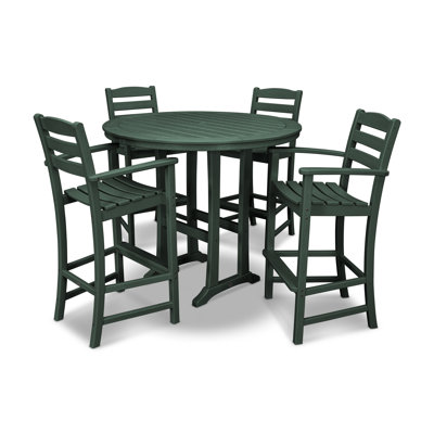 POLYWOOD La Casa Café 5-Piece Bar Dining Set