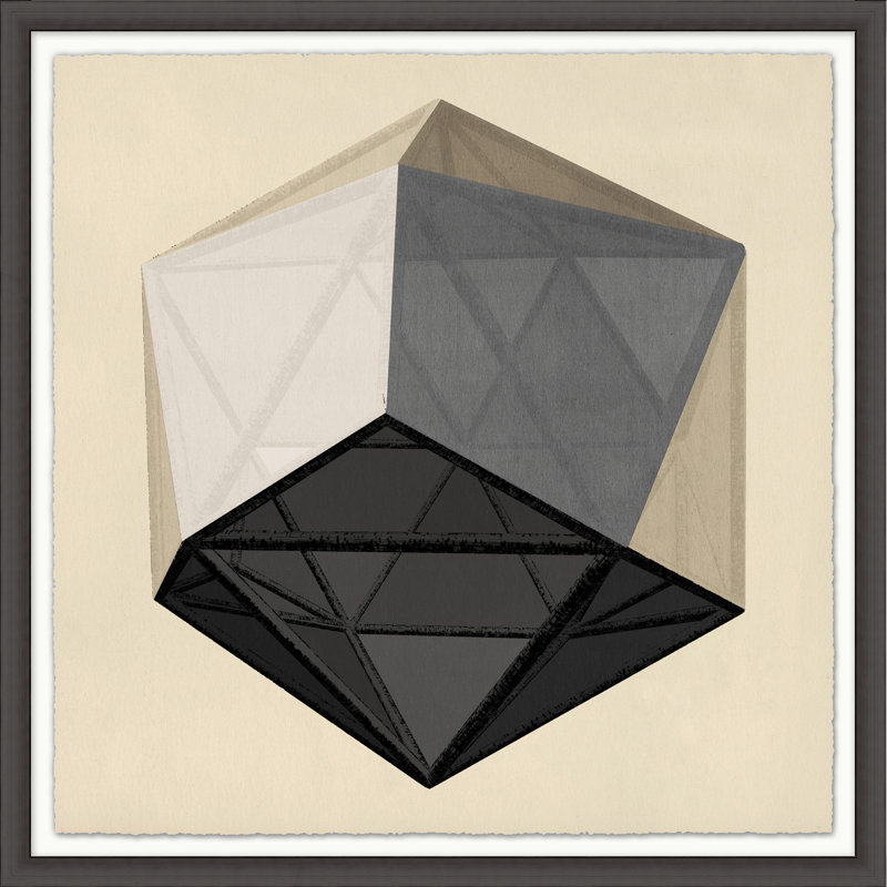 «Translucent Form», reproduction d'art graphique encadrée de 5 pi