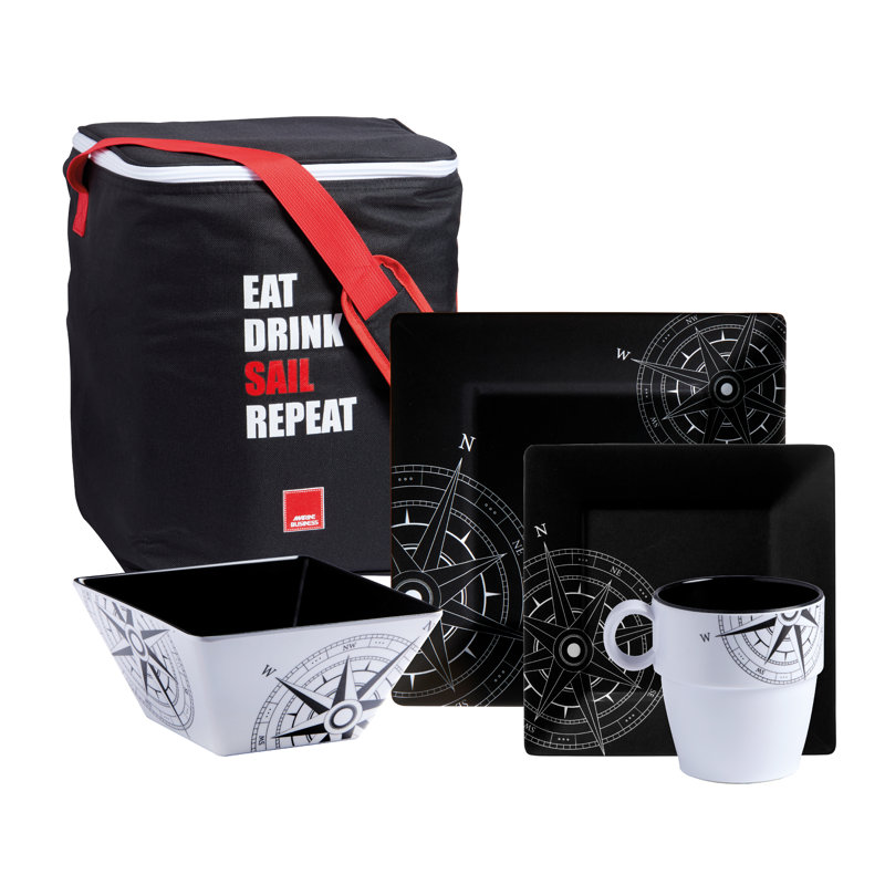 Westrem Piece Melamine Dinnerware Set - Service for 6