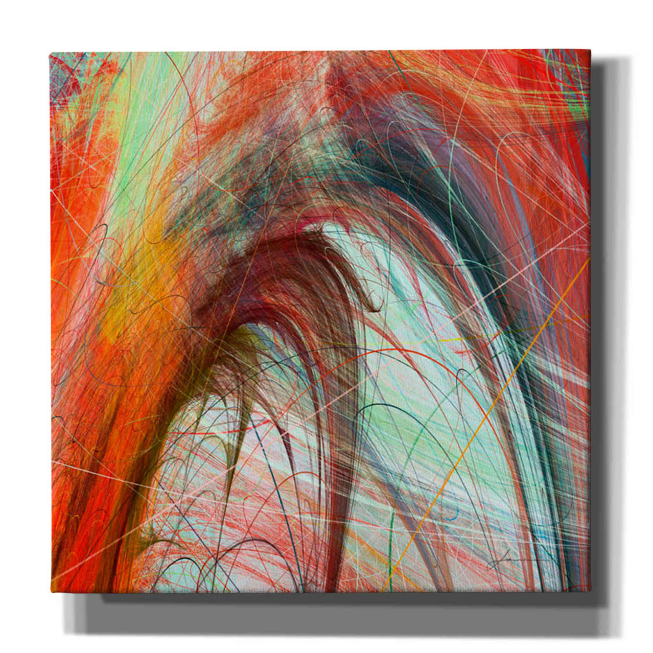 Wrought Studio 'String Tile II' by James Burghardt Giclee Canvas Wall ...