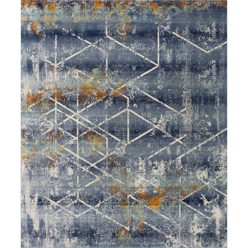 Zermeno Abstract Indoor Rug, Rectangle 10' x 14'