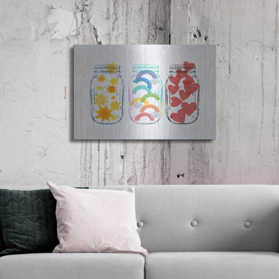 Lark Manor ™ «Jars Of Life» par Linda Woods, art mural en métal