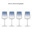 Verres à vin blancs Sidney - 17 oz - ensemble de 4 - dégradé bleu-121357981-121357984