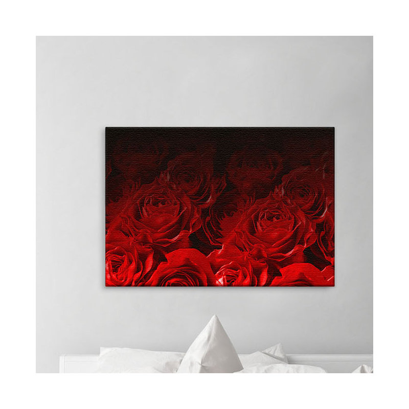 Bed Of Roses - Print on Canvas, 100cm H x 150cm W x 2cm D