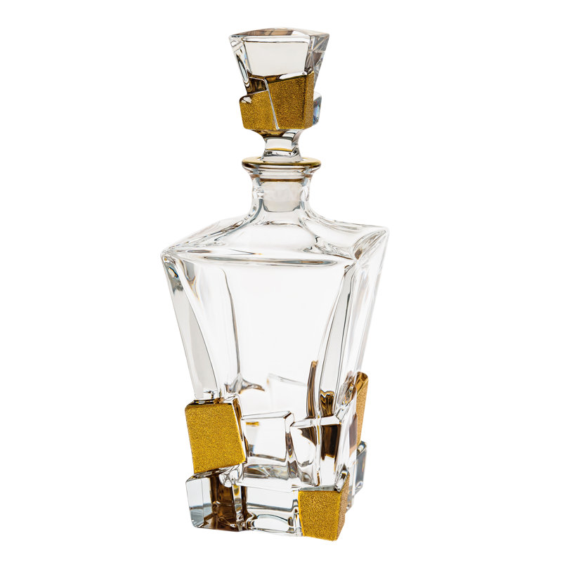 Verre à vin 28 oz Goodwater Carafe à whisky, Or