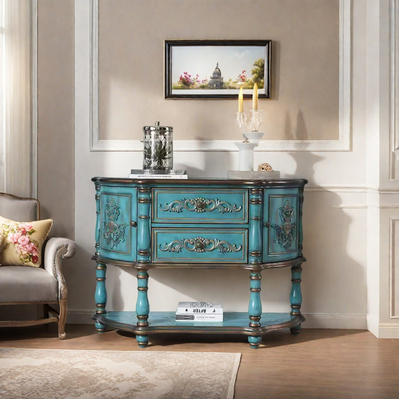Console American Retro, H 34,25 po x l 47,24 po x P 15,75 po