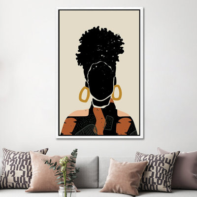 Black Hair No. 14 by Domonique Brown - Print on Canvas