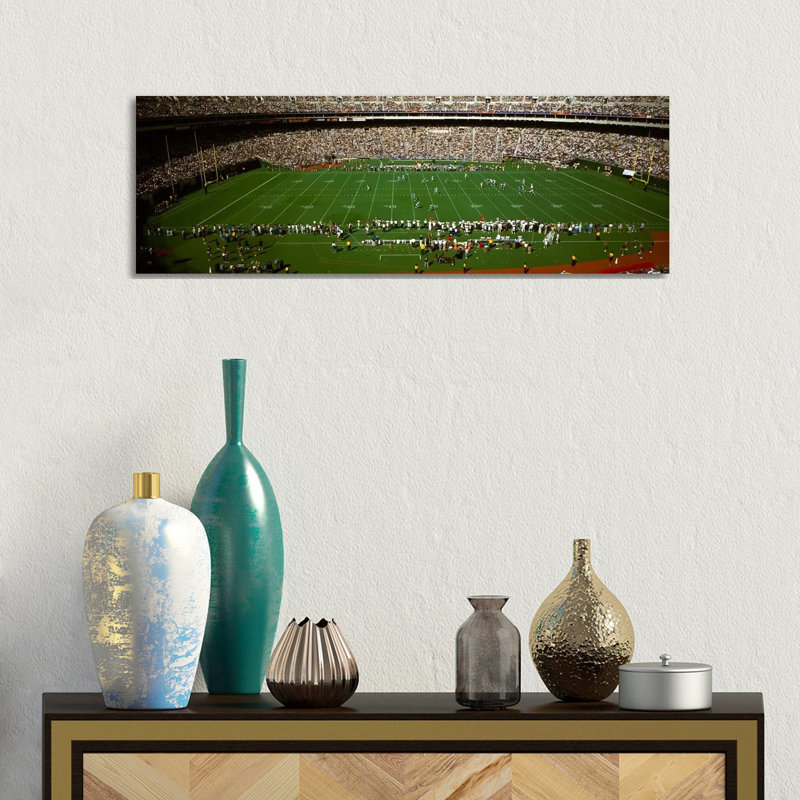 Spectator Watching A Football Match, Veterans Stadium, Philadelphia, Pennsylvania, USA #3 - Wrapped Canvas Panoramic Print