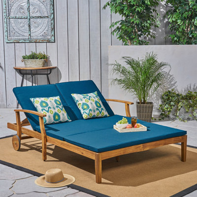 Chaise longue double avec côtés entièrement réglables