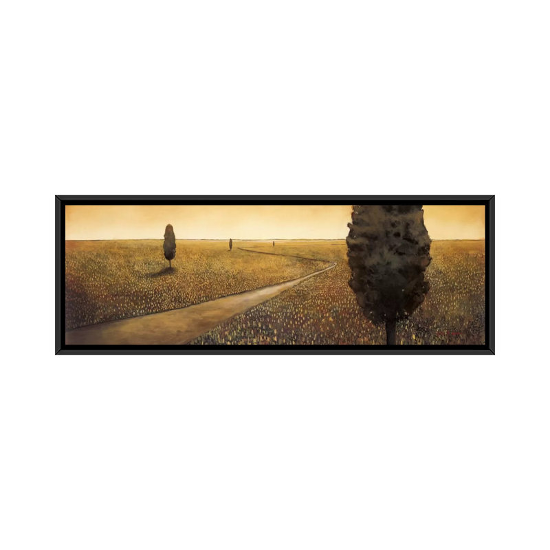 " Infinite Dreamscape " by Patrick St. Germain, 12" H x 36" W x 1.5" D, Black Framed Canvas
