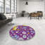 Tapis mauve à motif floral Shakir-56780349