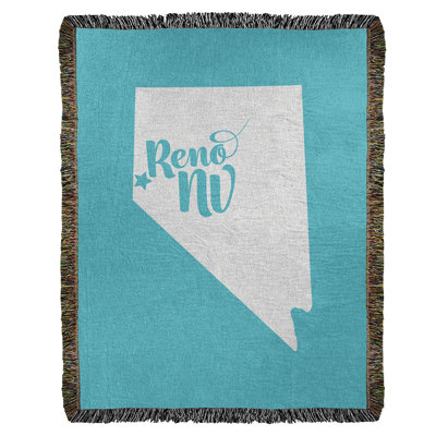 Jeté en coton tissé reno nevada