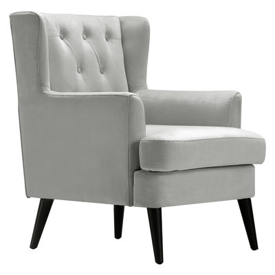 Celeste 32" Wide Tufted Velvet Wingback Chair