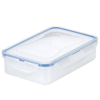 Rubbermaid Easy Find Lids 8.5 Cup Plastic Large Rectangle Food Storage  Container Clear