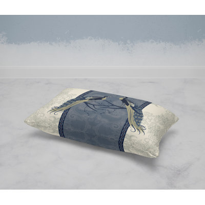 Enchanted Peacock  Rectangular Throw Pillow
