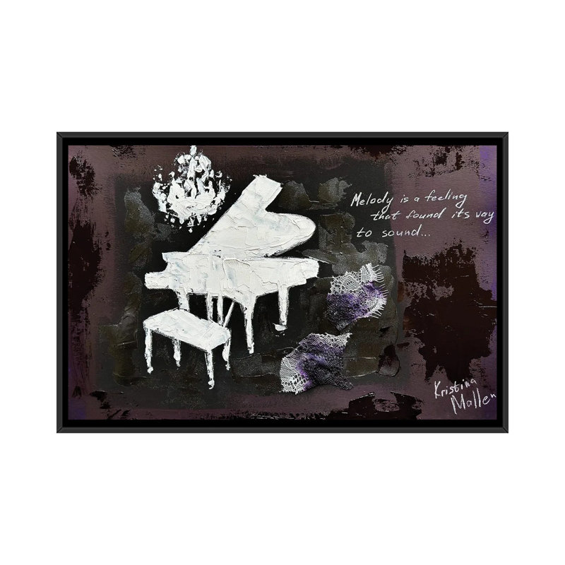 Print, 45.72 cm H x 66.04 cm W x 4.445 cm D, Black
