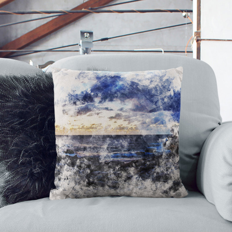Square Cushion, 40cm H x 40cm W x 15cm D, Stone