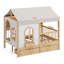 Lit maison avec grands tiroirs-676225264