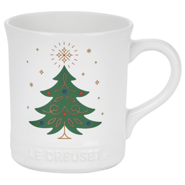 Le Creuset Noel Collection Snowman Mug, White