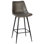 Rufina 38" Tall PU Leather Upholstered Counter Stool, Dark Gray
