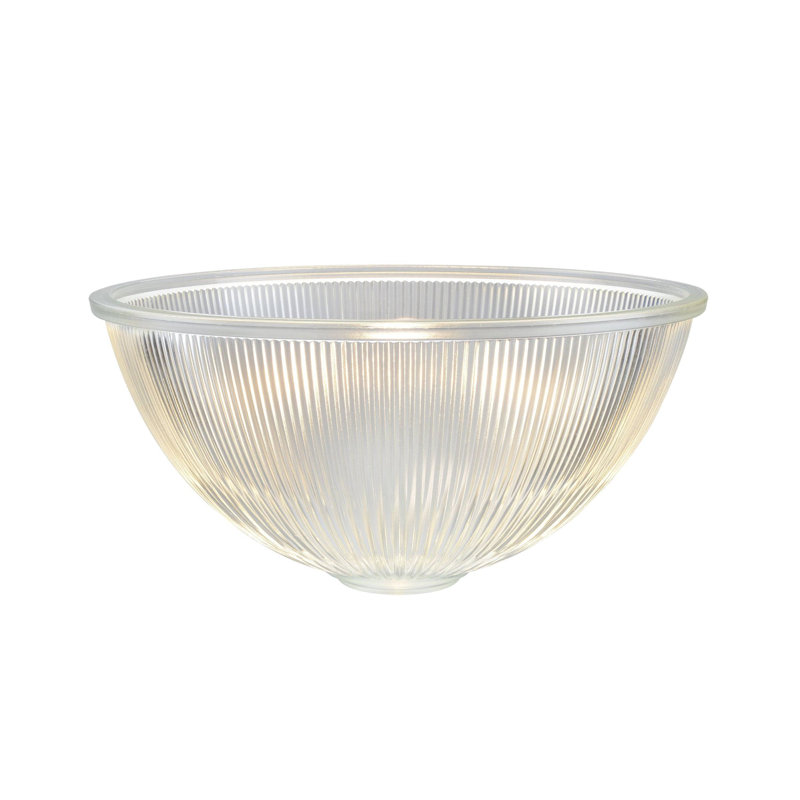 Abat-jour bol en verre 7,25 po de hauteur