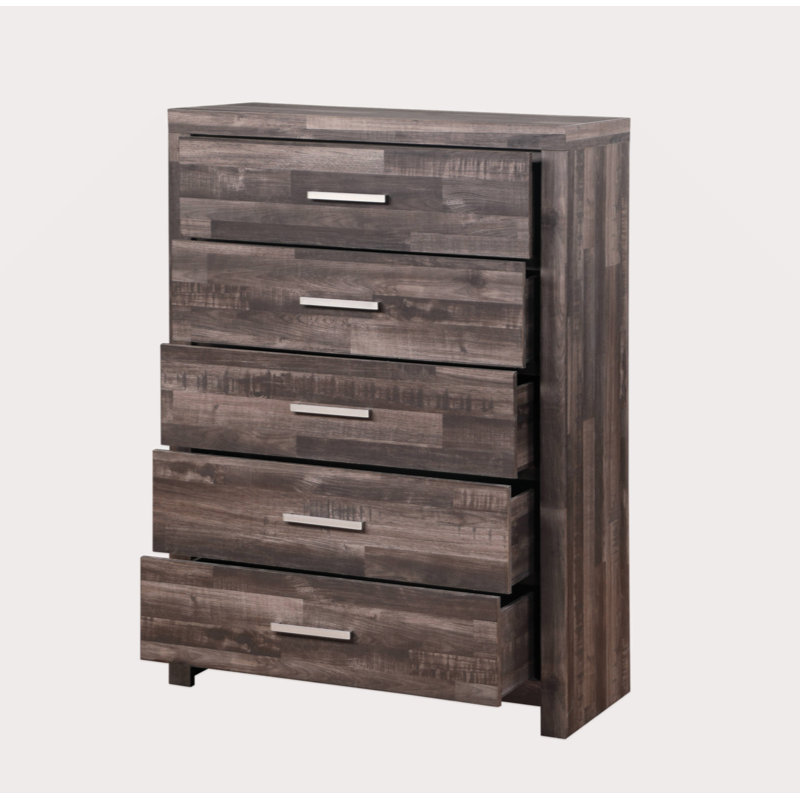 Commode finition cerisier foncé