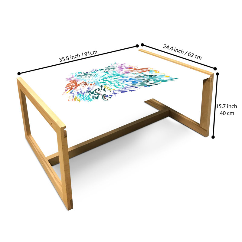 Isahella Sled Coffee Table, 90cm H x 62cm W x 40cm D