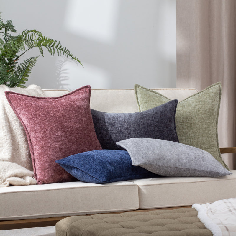Raneem Rectangular Throw Cushion, Charcoal