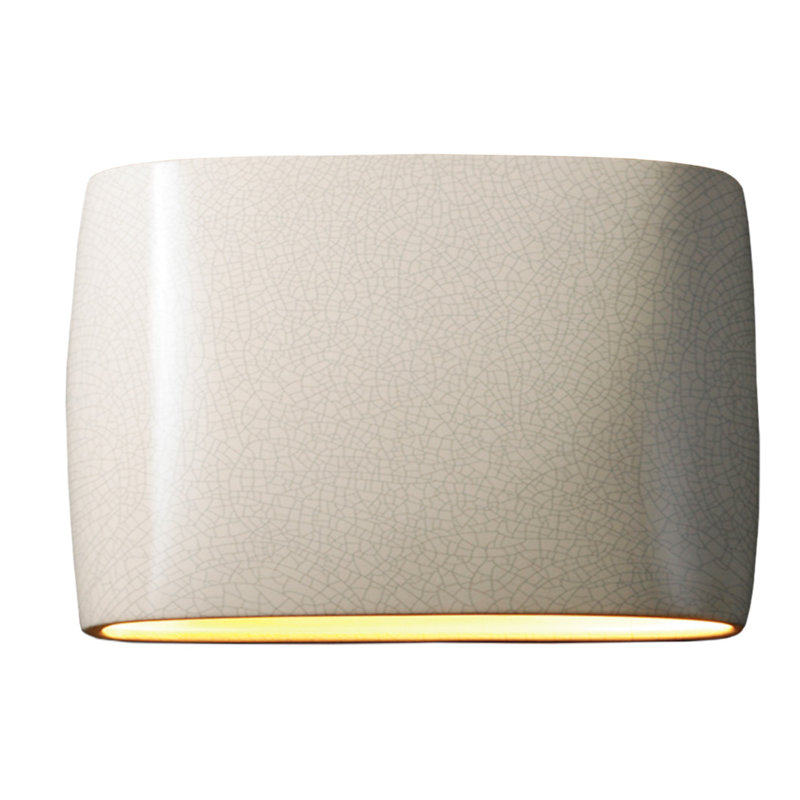Applique murale 2 lumières Armance, H 9,75 po x l 16 po x P 4 po, Blanc craquelé