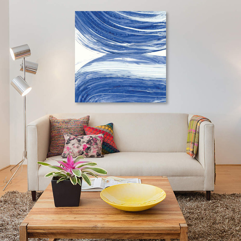« tourbillon ii », impression sur toile, H 18 po x l 18 po x P 1,5 po, Pas de tapis, Toile avec cadre noir