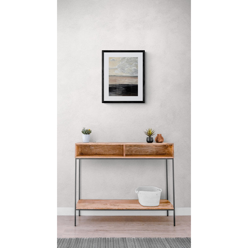 Simple Serenity by Lisa Daniels, Black Framed Paper, 20" H x 16" W