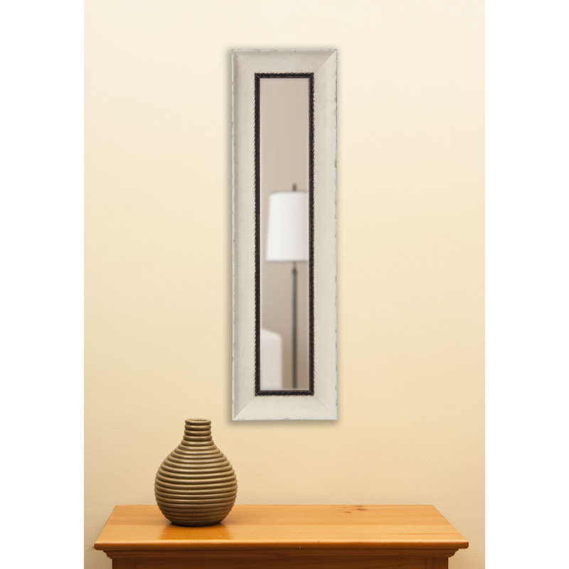 Pierpont Solid Wood Flat Wall Mirror, 39.5" H x 11.5" W