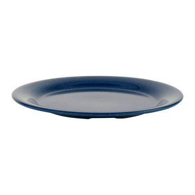 GET BF-090-TB Shatter-Resistant Melamine Salad Plate, 9", Texas Blue (Set of 12)