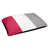Rouge / blanc / argent sélectionné