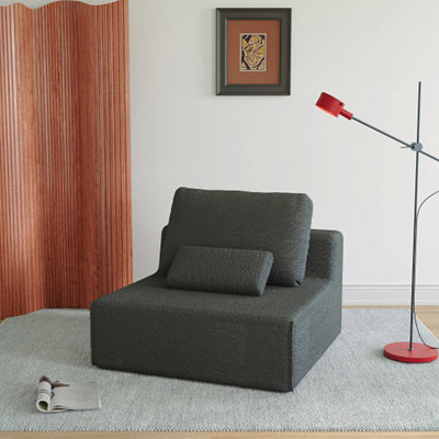 Canapé modulaire 1 pièce simple avec éponge à haute résilience et support lombaire