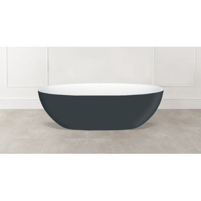 Barcelona 70.25" x 33.625" Freestanding Soaking Bathtub