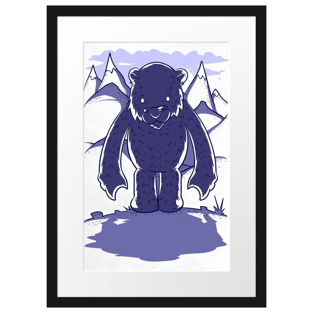 Gerahmtes Poster Purple Bear Light