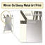 Minimalist Black and White IV - Modern Rectangular Wall Mirror-615806040
