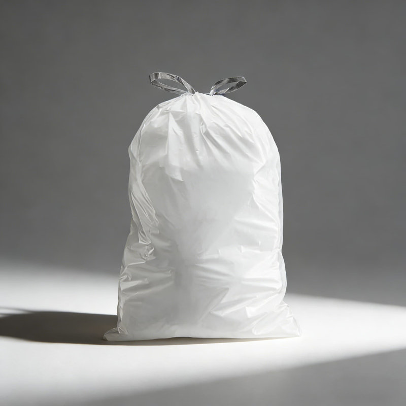 Sacs poubelle à cordon lavande et vanille parfumée, 200 unités, 13 à 17 gallons, compatible avec les poubelles Code Q, doublures de poubelle résistantes aux déchirures