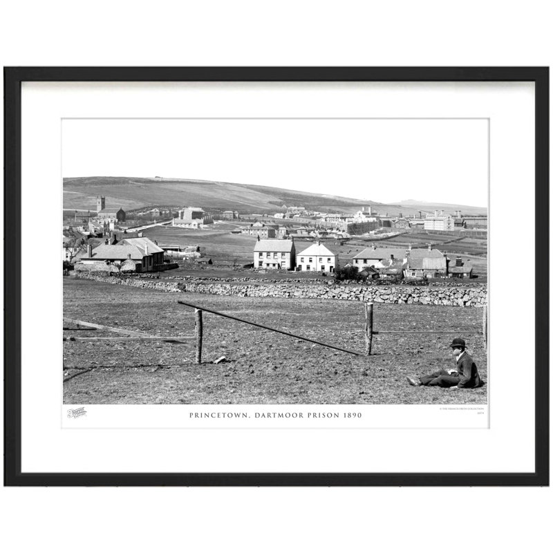 Princetown, Dartmoor Prison 1890 by Francis Frith - Single Picture Frame Print, 40cm H x 50cm W x 2.3cm D