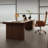 Walnut Rectangular Solid Wood With 3 Drawers Desks-632437705