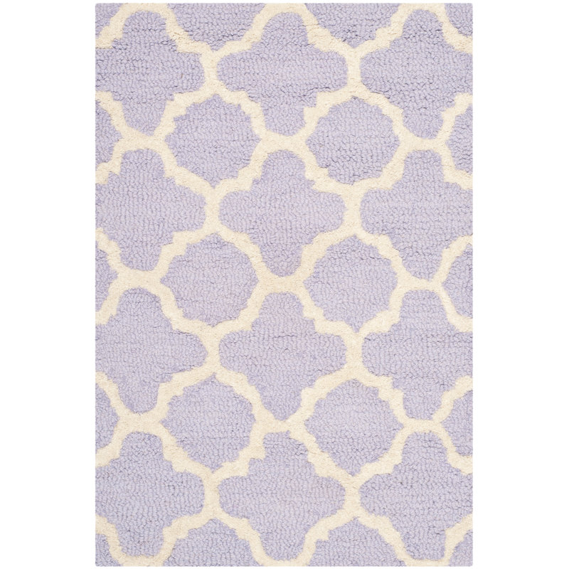 Cannen Hand Tufted Wool Geometric Rug, Rectangle 3' x 5'