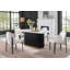 Table de salle à manger 69 pouces rectangulaire en faux marbre
