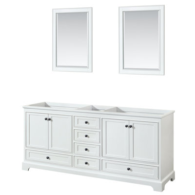 Base de meuble-lavabo double 79 po Deborah