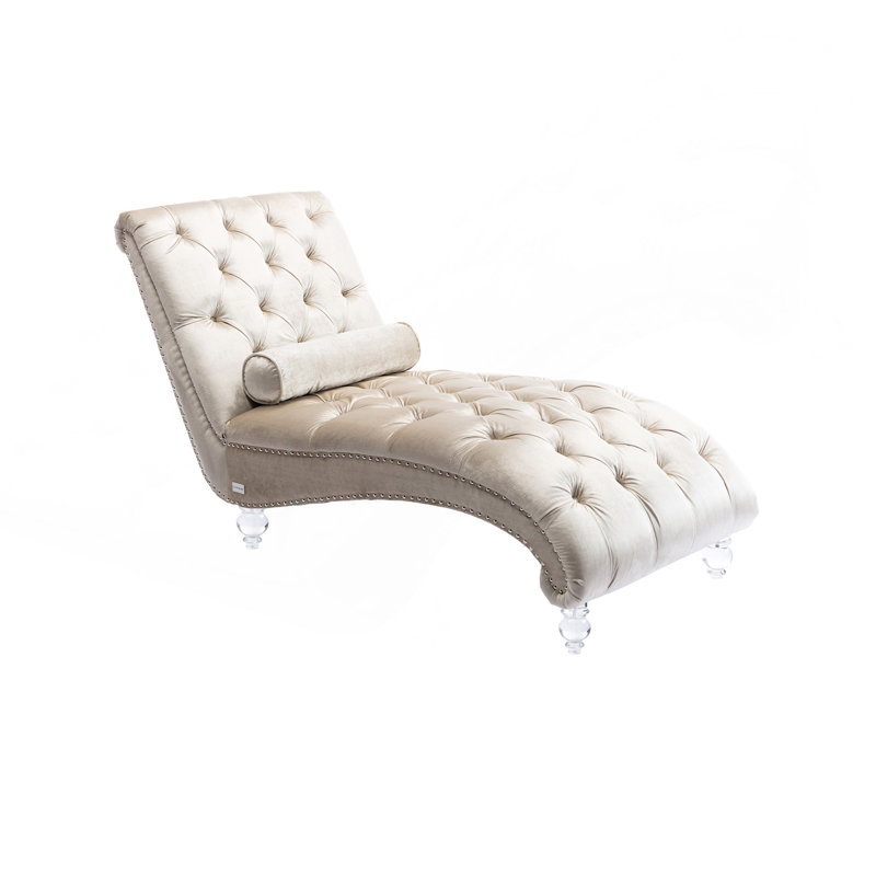 Méridienne Velvet, Velours beige