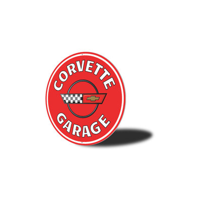 Corvette Garage Car Aluminum Sign