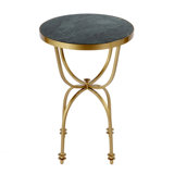 Hager Marble & Metal Side Table