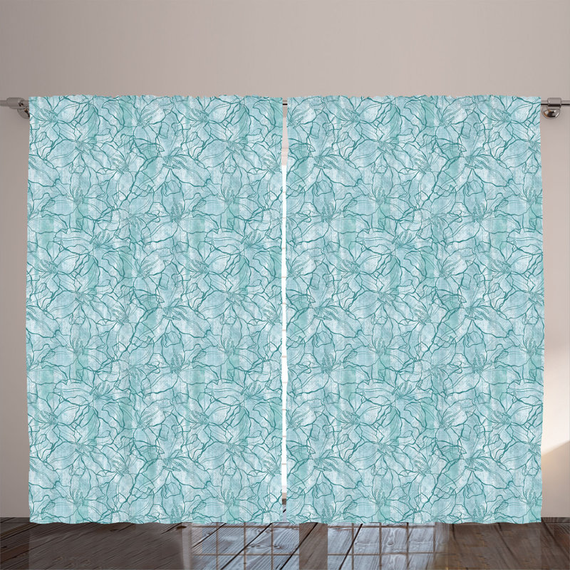 Semi Sheer Curtain Pair
